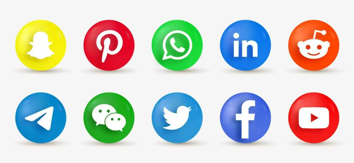 Social Media Icons – Modern EPS Icon Set for Social Platforms - Image 1