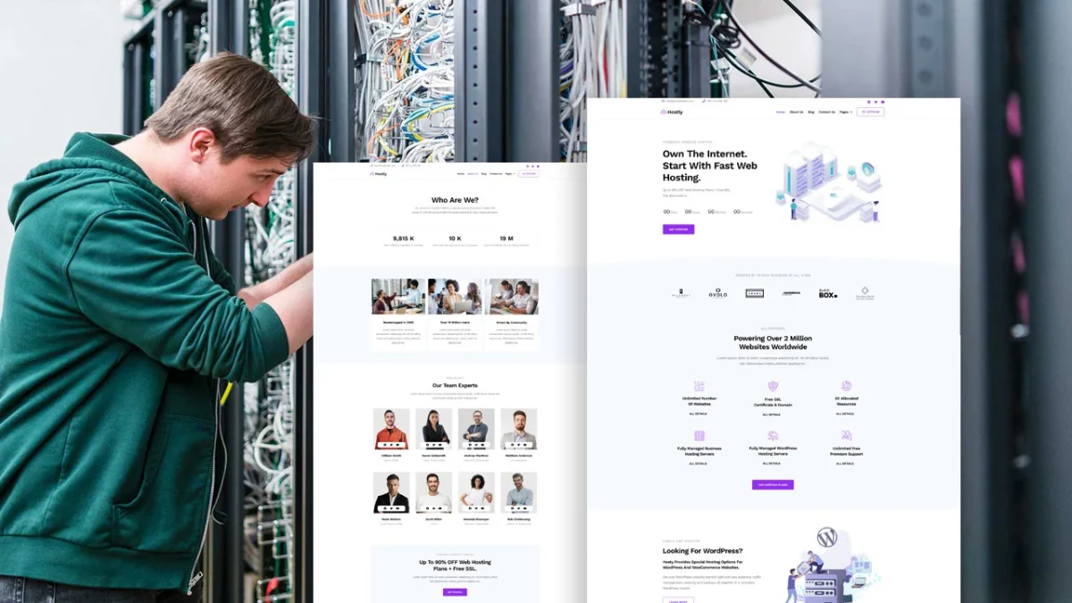 Hostly: Elementor Template Kit for Web Hosting Services - Image 1